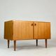 Danish teak lowboard chest of drawers TV HiFi sideboard vintage 70s