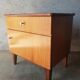 Vintage 70s light wood bedside table
