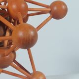Vintage Mid Century wooden structural atomic model danish scandi