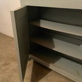 Buffet à 2 portes ancien vintage gris nuage