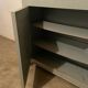 Antique vintage two-door sideboard in cloud gray