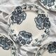 4 ironstone dinner plates “Les Violettes” Salins