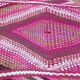 Handmade pink kilim rug in pure wool - 220x100cm