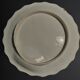 Assiette à artichaut barbotine XIXème marque en creux