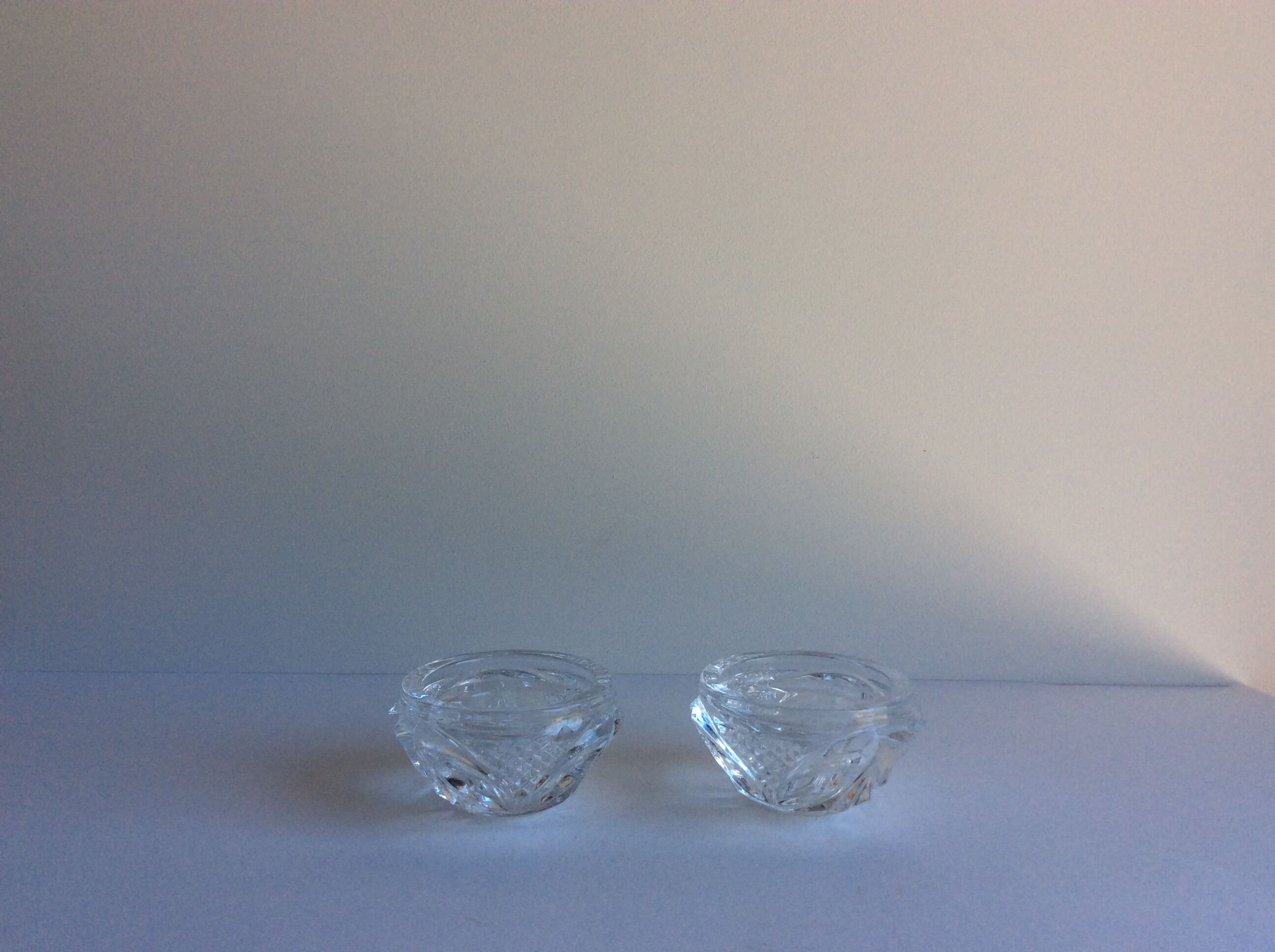 Glass candle holders