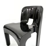 Chaise Universale noire modèle 4867 par Joe Colombo pour Kartell, 1970