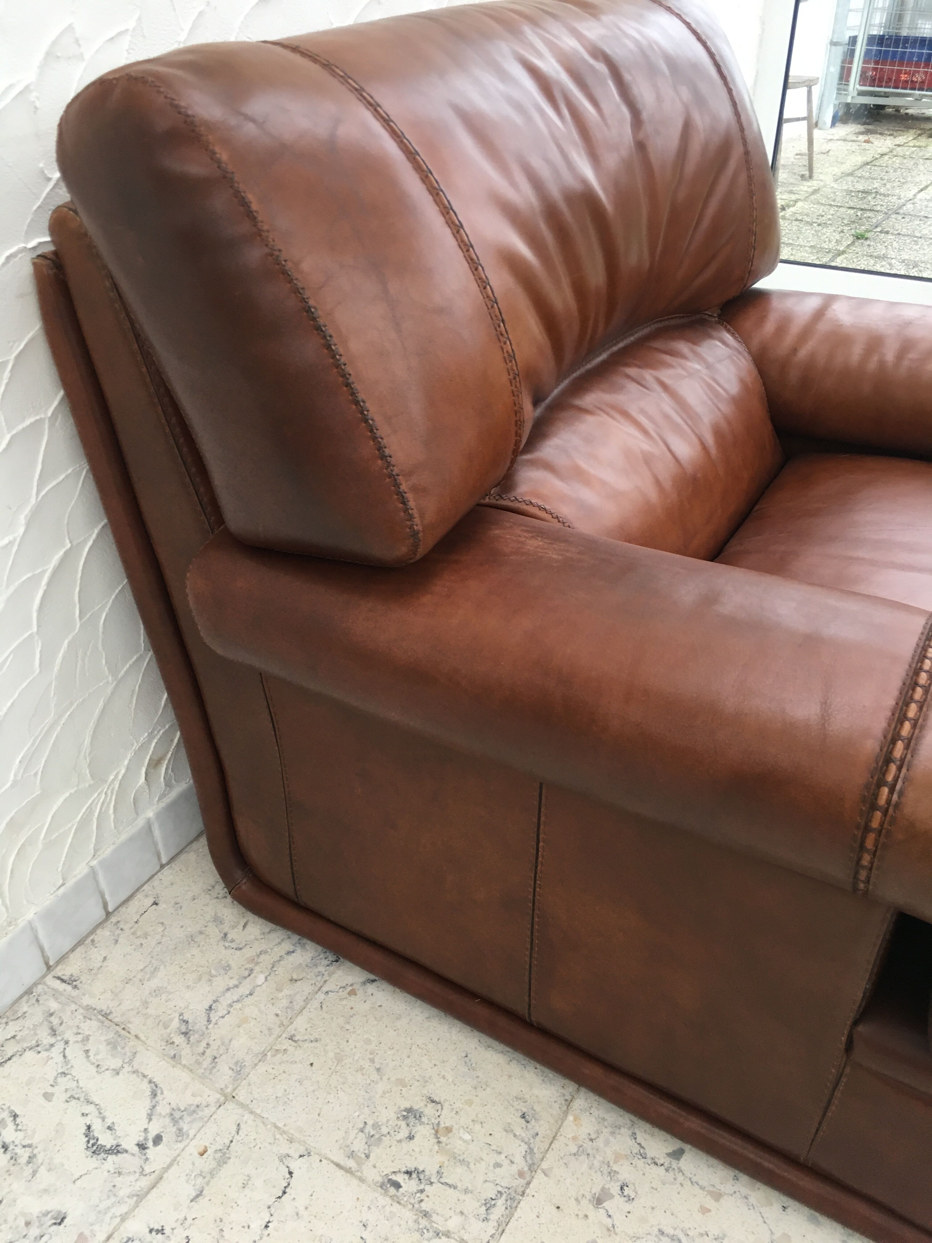 Leather armchair