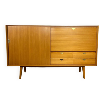 Scandinavian high teak sideboard