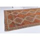 Vintage Turkish Hand-Knotted Wool Cotton Orange Area Rug 150x333