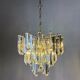 Four-tier cascade chandelier by Venini, Murano glass, Italy 1970s