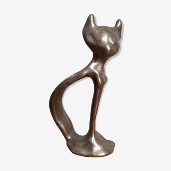 Chat en bronze