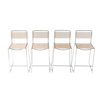 Spaghetti Bar Chairs by Giandomenico Belotti for Alias, Set of 4,  Italy 1980's