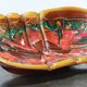 Large ceramic dish shell style Vallauris