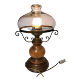 Old glass globe lamp, vintage