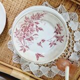 Set of 14 deep flat and dessert plates with defect FT Jasmins Badonviller