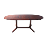 Table à manger danoise ovale de bois de rose, années 60