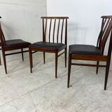 Chaises de salle à manger scandinaves, années 1960, Ensemble de 3