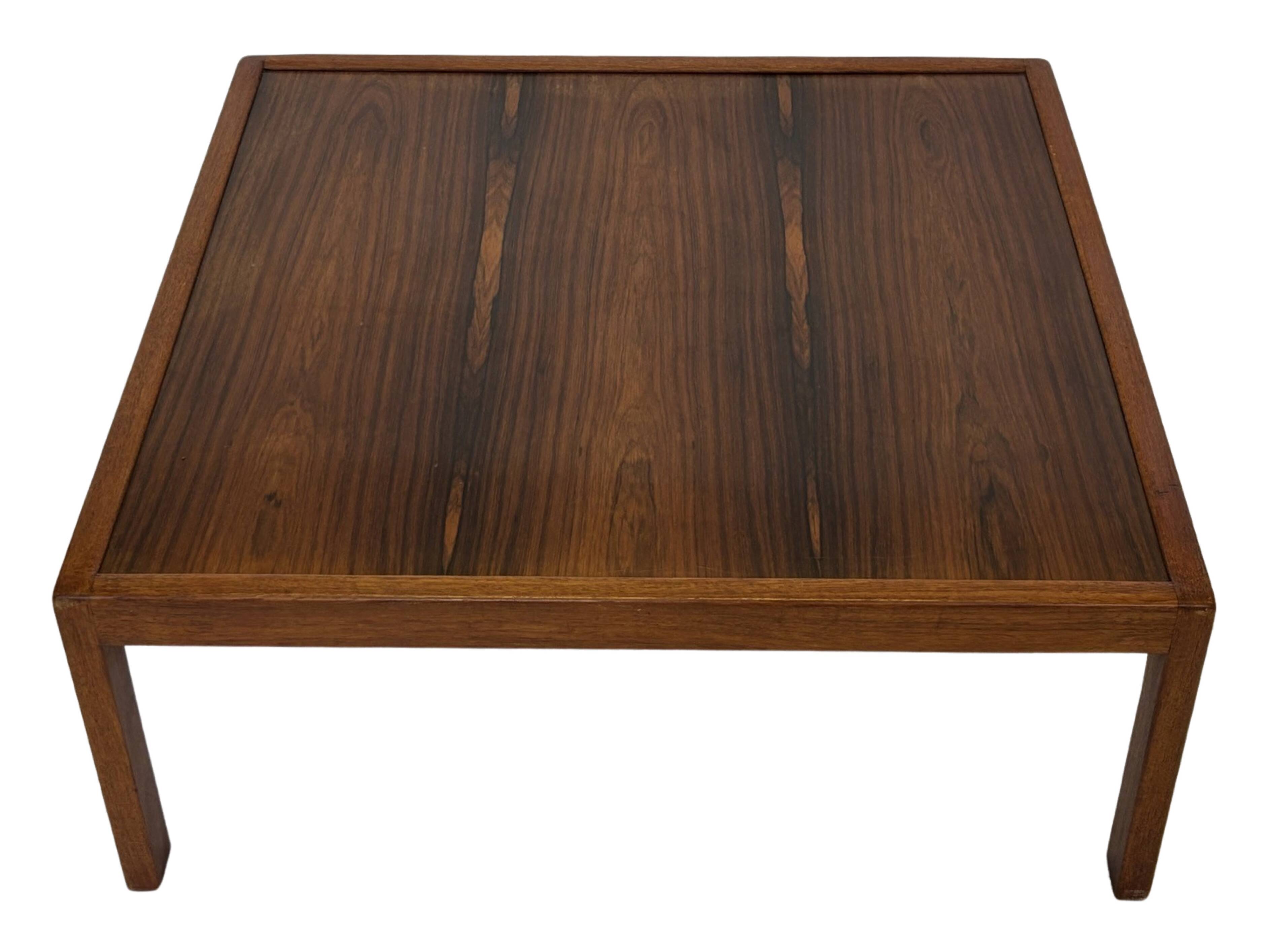 Vintage coffee table rosewood 70's design minimalist