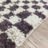 Handmade wool Berber rug 256x150 cm