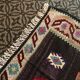 Old Black Anatolian Oushak Kilim Rug