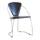 Linda chair in metal and leather by arrben