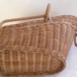 Basket Wicker with handle for bottle