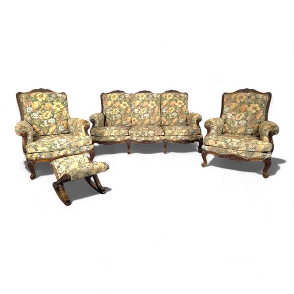 Salon en chêne de style Louis XV