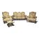 Louis XV style oak living room