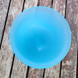 Blue opaline chalice vase