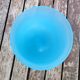 Blue opaline chalice vase