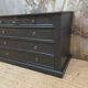 Commode empire noire velours