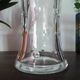 ST LOUIS "Bubbles" vase diabolo cut crystal bubbles signed - H 25 cm