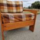 Pair of brutalist pine armchairs circa 1960