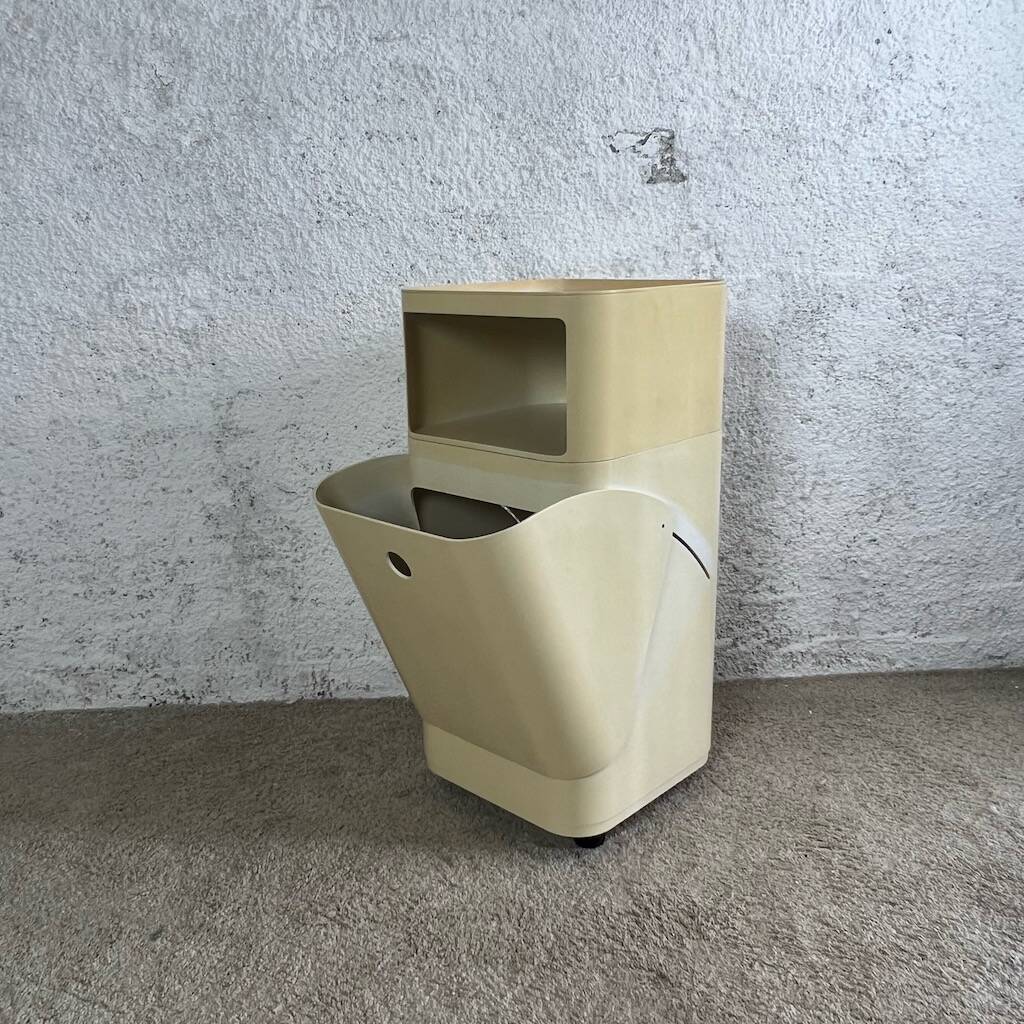 Rare Laundry Basket Container Componibili 4984 Anna Castelli design for Kartell, 60s