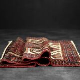 Vintage handwoven Zanjan Hamadan oriental rug, Middle East, 1960s.