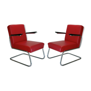 Paire de fauteuils moderniste S