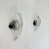 Pair of post modern shell wall lamps , 1980s