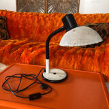 Flexible perforated metal desk lamp