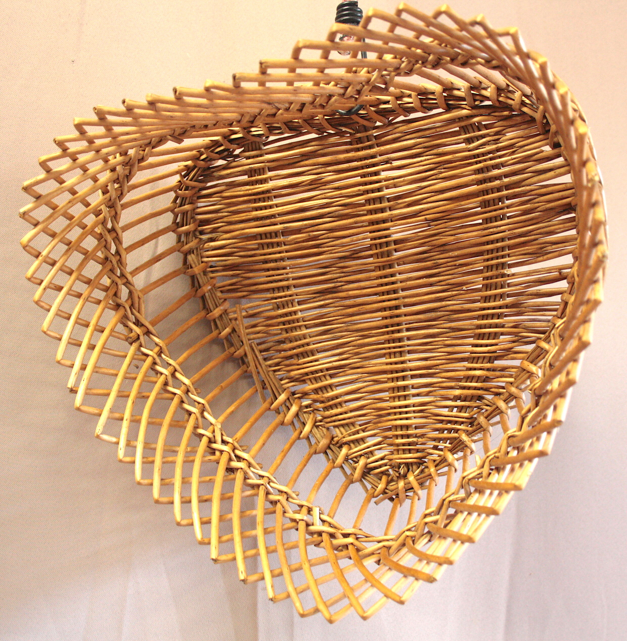 Heart in rattan basket