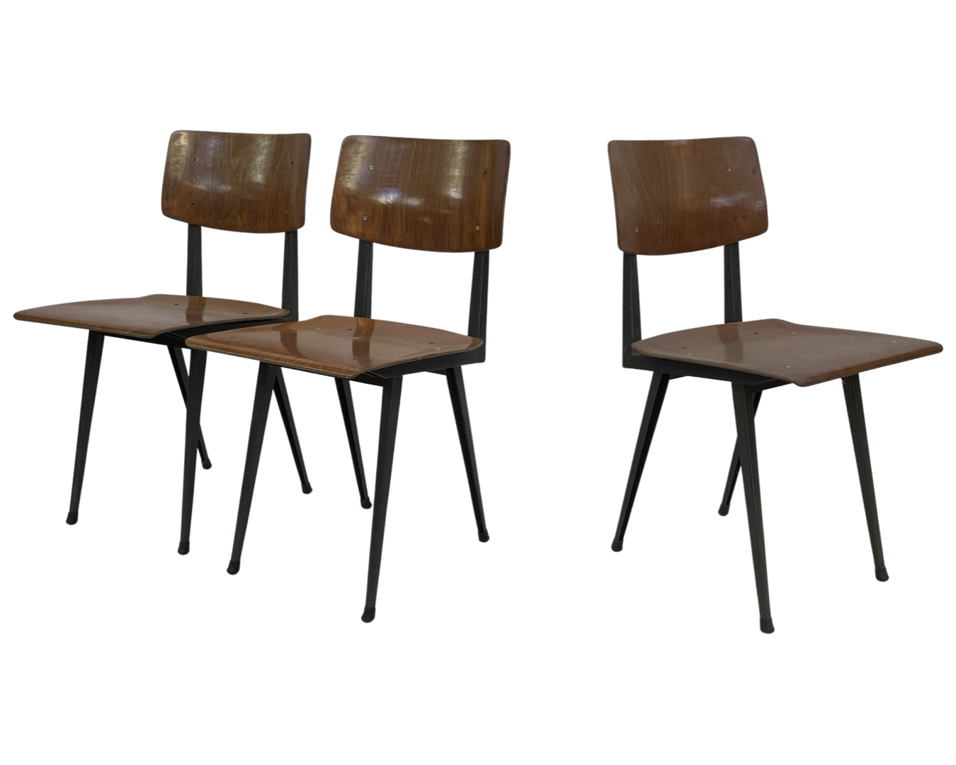 Set of four school chairs, Marko Holland  1960