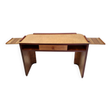 Art Deco Walnut, Birch and Beech Writing Desk, Brianza, Italy