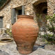 Ancient terracotta pottery jar