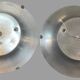 Mid-Century aluminum technology or wall lamp, 70s