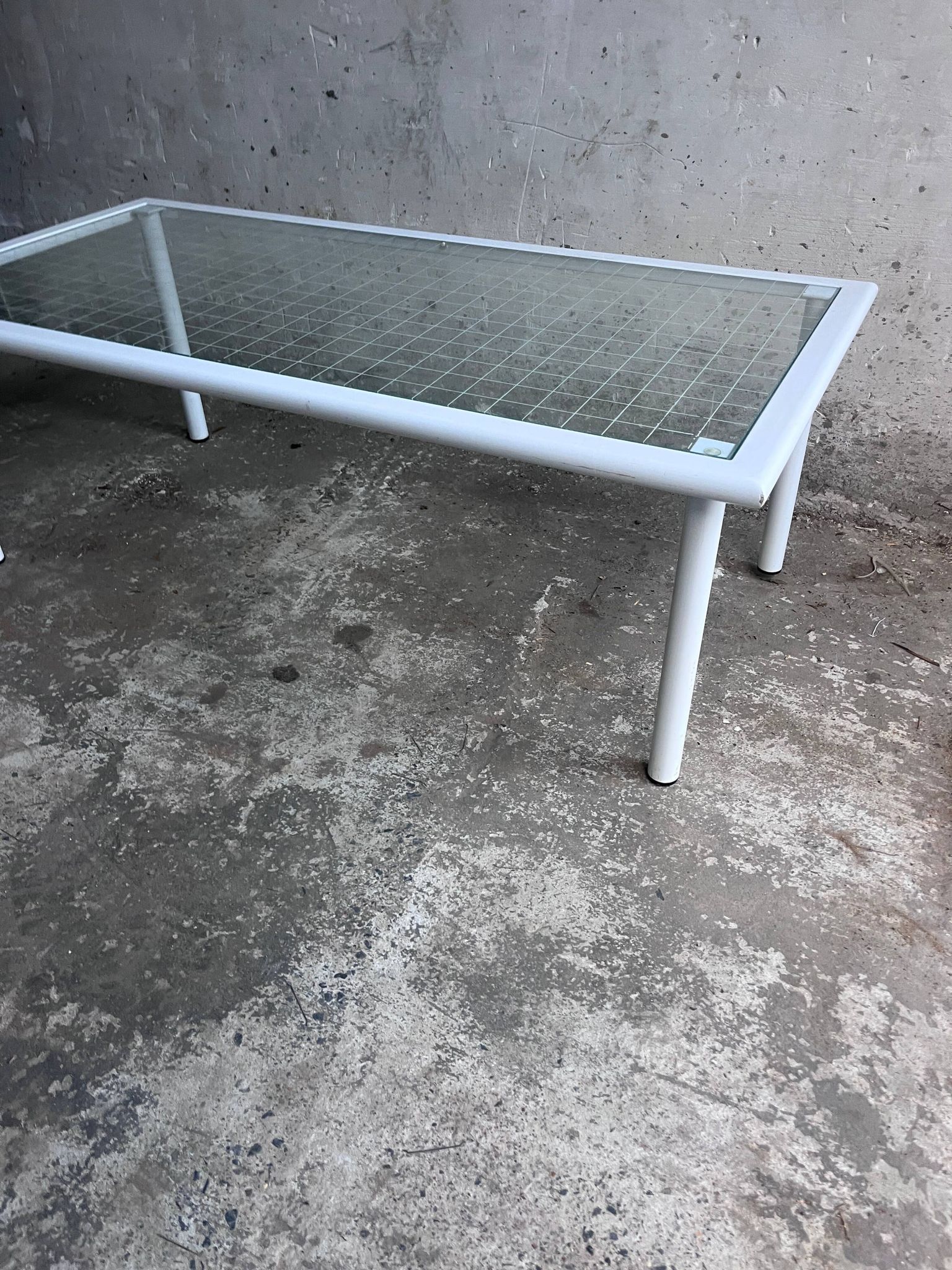 Table basse italienne vintage par Fly Line, années 1980