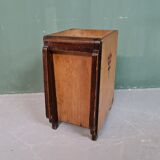 Dutch art deco wooden trash can 1930
