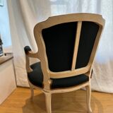 Pair of cabriolet armchairs