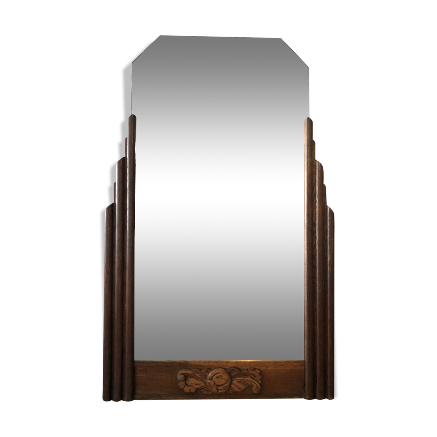 Art Deco mirror to be installed or suspended  42x67cm