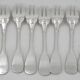 Ercuis Valois, Uniplat fish cutlery set 26 pieces silver-plated, excellent condition.