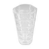 Vase art déco en verre à facettes