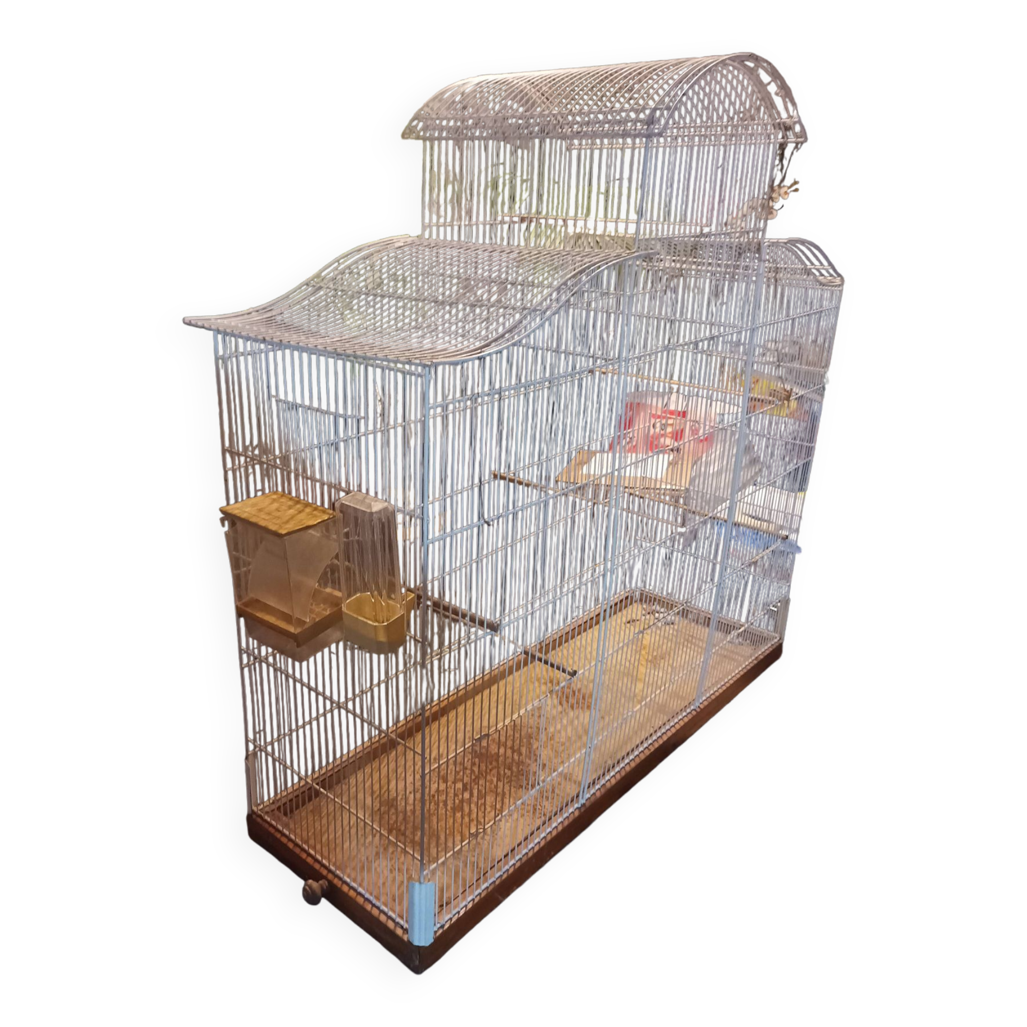 Large old restored bird cage